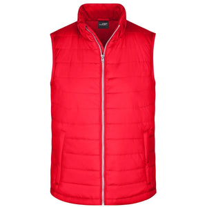 Giacca Mens Padded Vest rosso / S - personalizzabile con logo