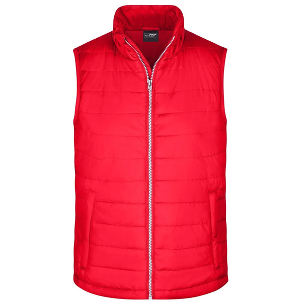 Giacca Mens Padded Vest rosso / S - personalizzabile con logo