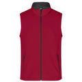 Giacca Mens Promo Softshell Vest rosso / S - personalizzabile con logo