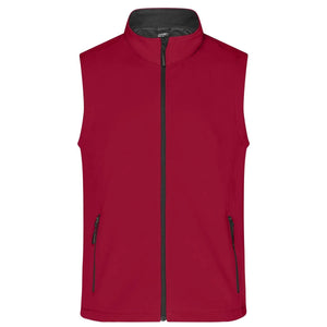 Giacca Mens Promo Softshell Vest rosso / S - personalizzabile con logo