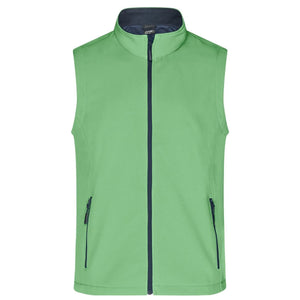 Giacca Mens Promo Softshell Vest verde / S - personalizzabile con logo
