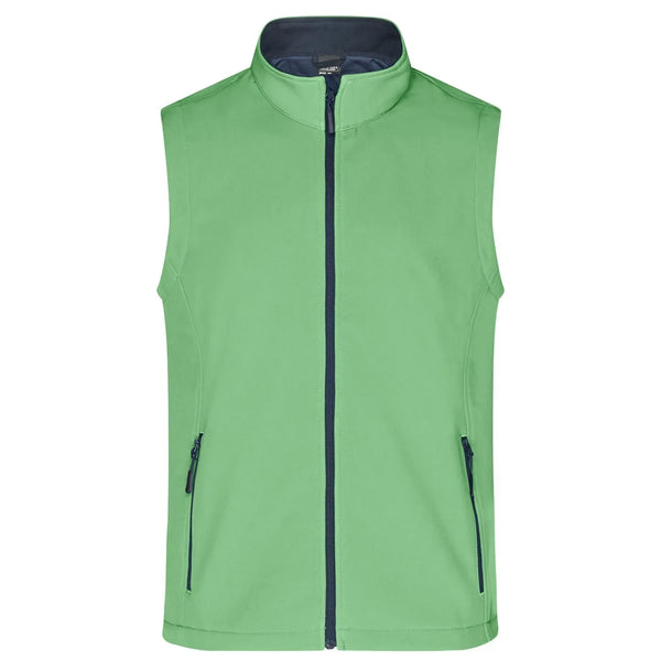 Giacca Mens Promo Softshell Vest verde / S - personalizzabile con logo