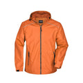 Giacca Mens Rain arancione / S - personalizzabile con logo
