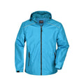 Giacca Mens Rain azzurro / S - personalizzabile con logo