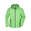 Giacca Mens Rain verde / S - personalizzabile con logo