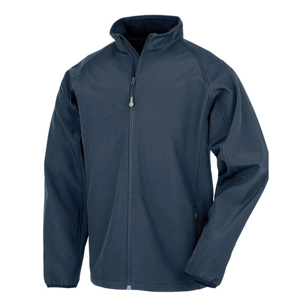 Giacca Mens Recycled 2 Layer Printable Softshell blu / S - personalizzabile con logo