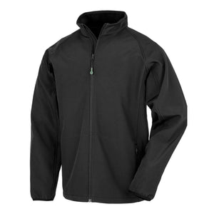 Giacca Mens Recycled 2 Layer Printable Softshell nero / S - personalizzabile con logo