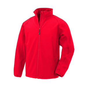 Giacca Mens Recycled 2 Layer Printable Softshell rosso / S - personalizzabile con logo