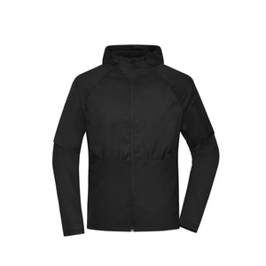 Giacca Mens Running nero / S - personalizzabile con logo