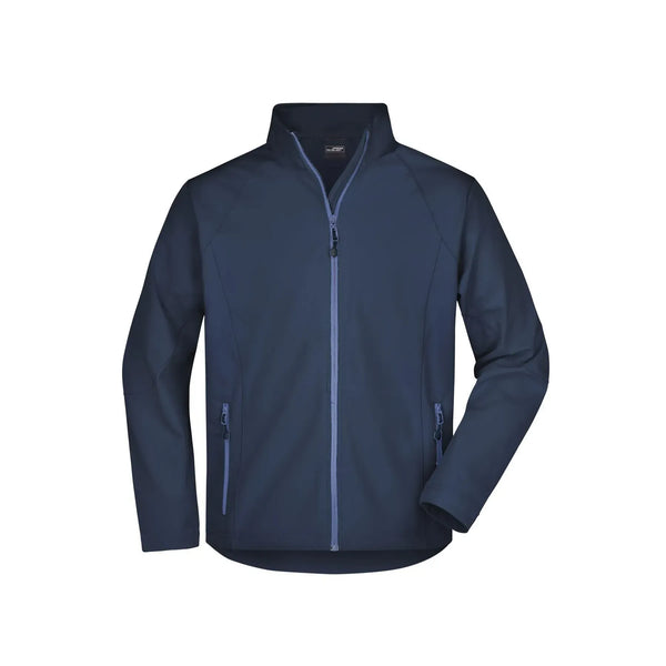 Giacca Mens Softshell blu / S - personalizzabile con logo