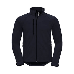 Giacca Mens Softshell blu / XS - personalizzabile con logo