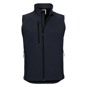 Giacca Mens Softshell Gilet blu / XS - personalizzabile con logo
