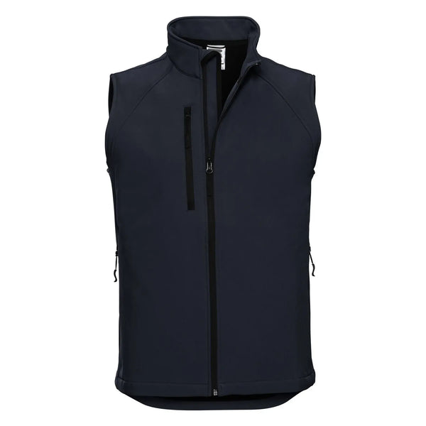 Giacca Mens Softshell Gilet blu / XS - personalizzabile con logo