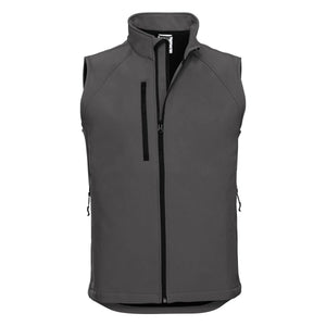 Giacca Mens Softshell Gilet grigio / XS - personalizzabile con logo