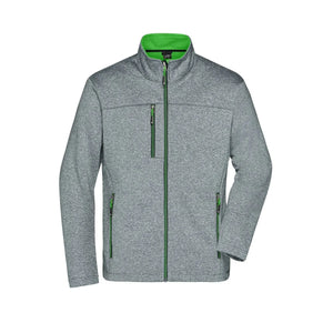 Giacca Mens Softshell grigio / S - personalizzabile con logo