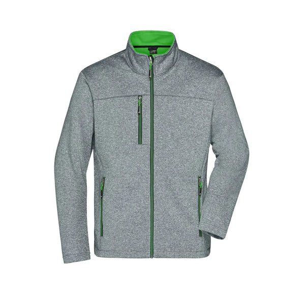 Giacca Mens Softshell grigio / S - personalizzabile con logo