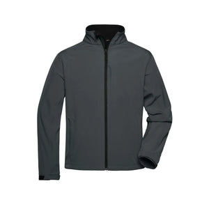 Giacca Mens Softshell grigio / S - personalizzabile con logo