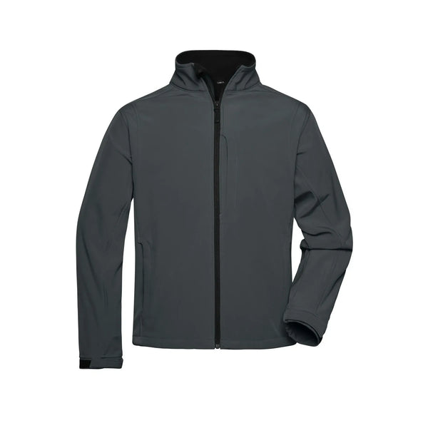 Giacca Mens Softshell grigio / S - personalizzabile con logo