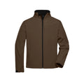 Giacca Mens Softshell marrone / S - personalizzabile con logo