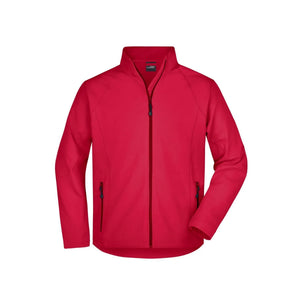 Giacca Mens Softshell rosso / S - personalizzabile con logo
