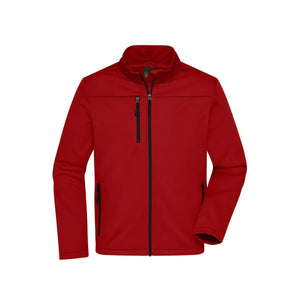 Giacca Mens Softshell rosso / S - personalizzabile con logo