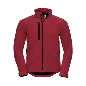 Giacca Mens Softshell rosso / XS - personalizzabile con logo