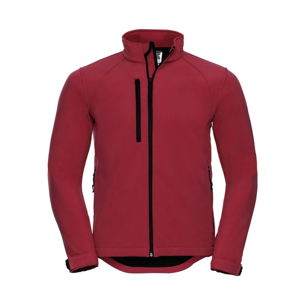 Giacca Mens Softshell rosso / XS - personalizzabile con logo