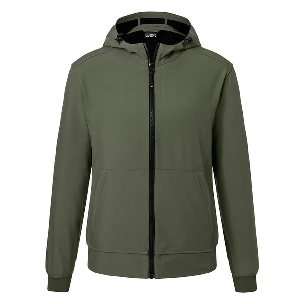 Giacca Mens  Softshell verde / S - personalizzabile con logo