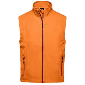 Giacca Mens Softshell Vest arancione / S - personalizzabile con logo