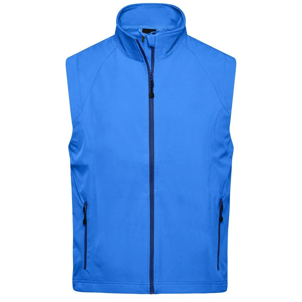 Giacca Mens Softshell Vest azzurro / S - personalizzabile con logo