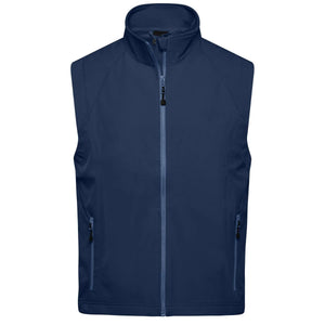 Giacca Mens Softshell Vest blu / S - personalizzabile con logo