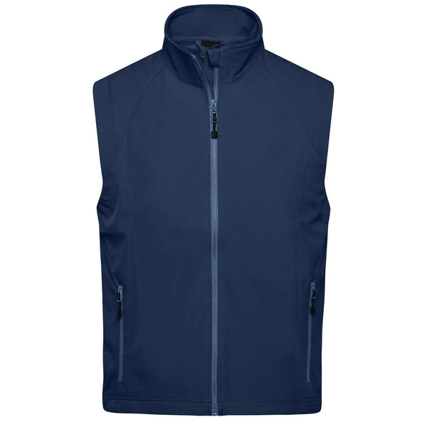 Giacca Mens Softshell Vest blu / S - personalizzabile con logo