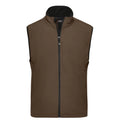 Giacca Mens Softshell Vest marrone / S - personalizzabile con logo
