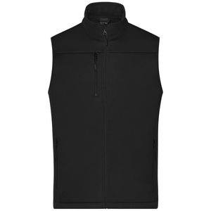 Giacca Mens Softshell Vest nero / S - personalizzabile con logo