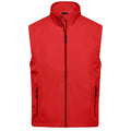 Giacca Mens Softshell Vest rosso / S - personalizzabile con logo