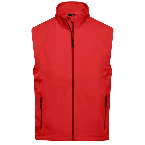 Giacca Mens Softshell Vest rosso / S - personalizzabile con logo