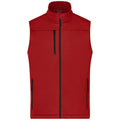 Giacca Mens Softshell Vest rosso / S - personalizzabile con logo