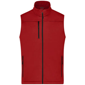 Giacca Mens Softshell Vest rosso / S - personalizzabile con logo
