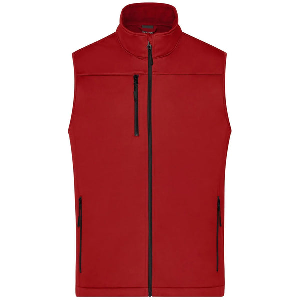 Giacca Mens Softshell Vest rosso / S - personalizzabile con logo