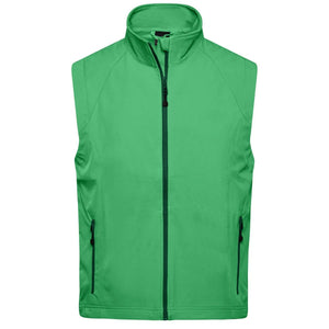 Giacca Mens Softshell Vest verde / S - personalizzabile con logo
