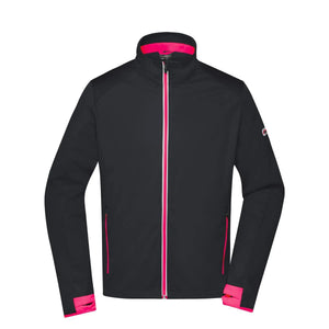 Giacca Mens Sports Softshell nero / S - personalizzabile con logo