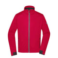 Giacca Mens Sports Softshell rosso / S - personalizzabile con logo