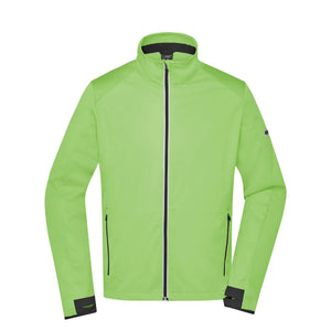 Giacca Mens Sports Softshell verde / S - personalizzabile con logo