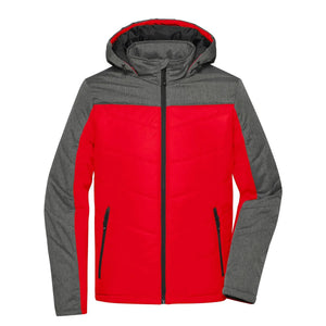 Giacca Mens Winter rosso / S - personalizzabile con logo