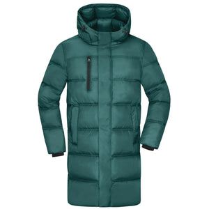 Giacca Mens Winter Short Coat verde / S - personalizzabile con logo