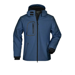 Giacca Mens Winter Softshell blu / S - personalizzabile con logo