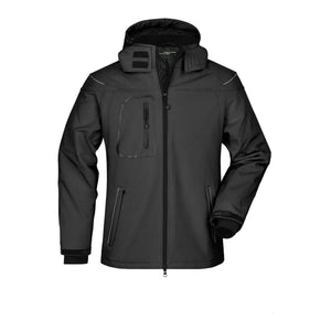 Giacca Mens Winter Softshell nero / S - personalizzabile con logo