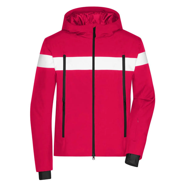 Giacca Mens Wintersport rosso / S - personalizzabile con logo