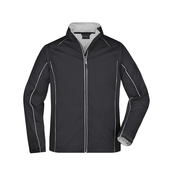 Giacca Mens Zip-off Softshell black/silver / S - personalizzabile con logo