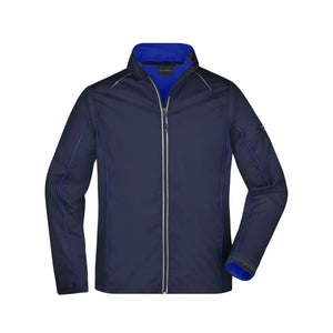 Giacca Mens Zip-off Softshell blu / S - personalizzabile con logo